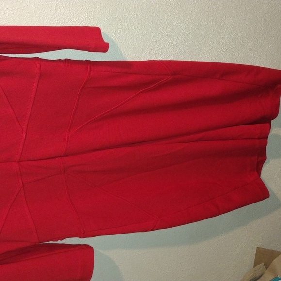 MNG Suit Mango Body Shaping Midi Dress Red Party Valentine's Holiday M - Picture 5 of 5